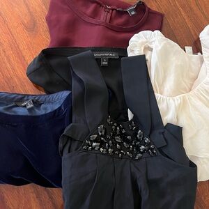 Lot of 5 Banana Republic Tops (sizes XS and S)